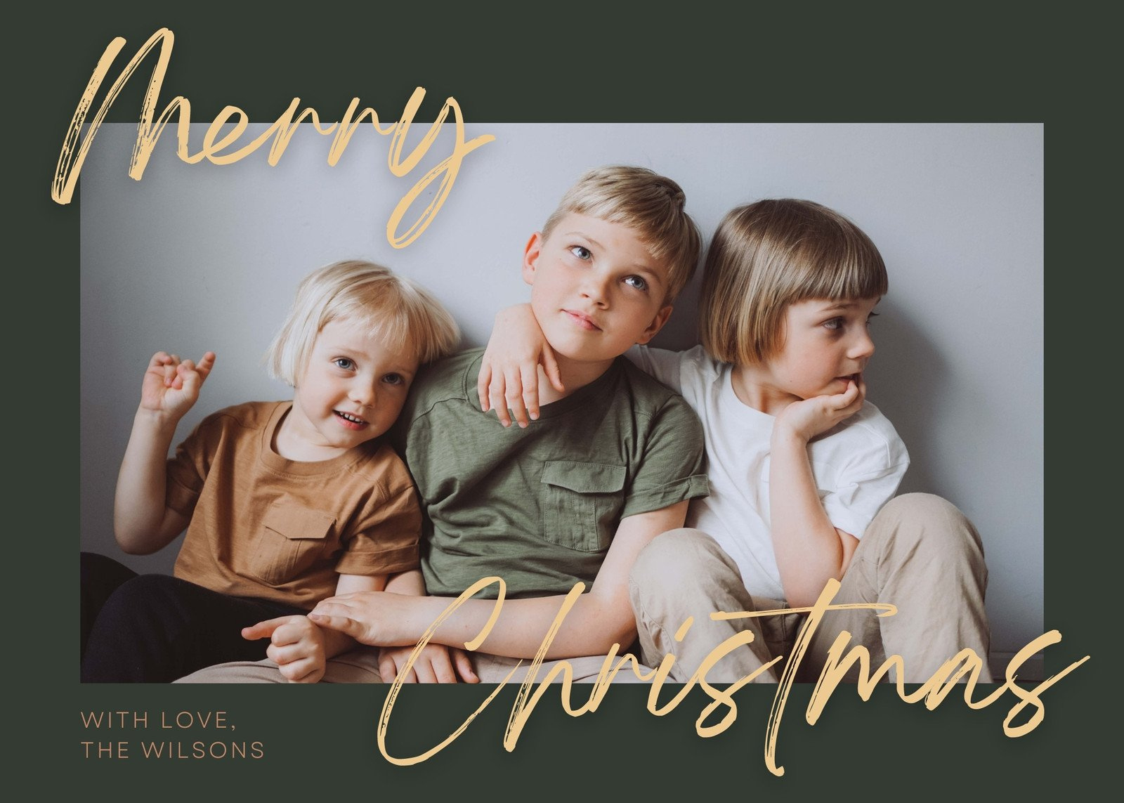 Free Custom Printable Christmas Card Templates | Canva pertaining to Printable Custom Christmas Card Free