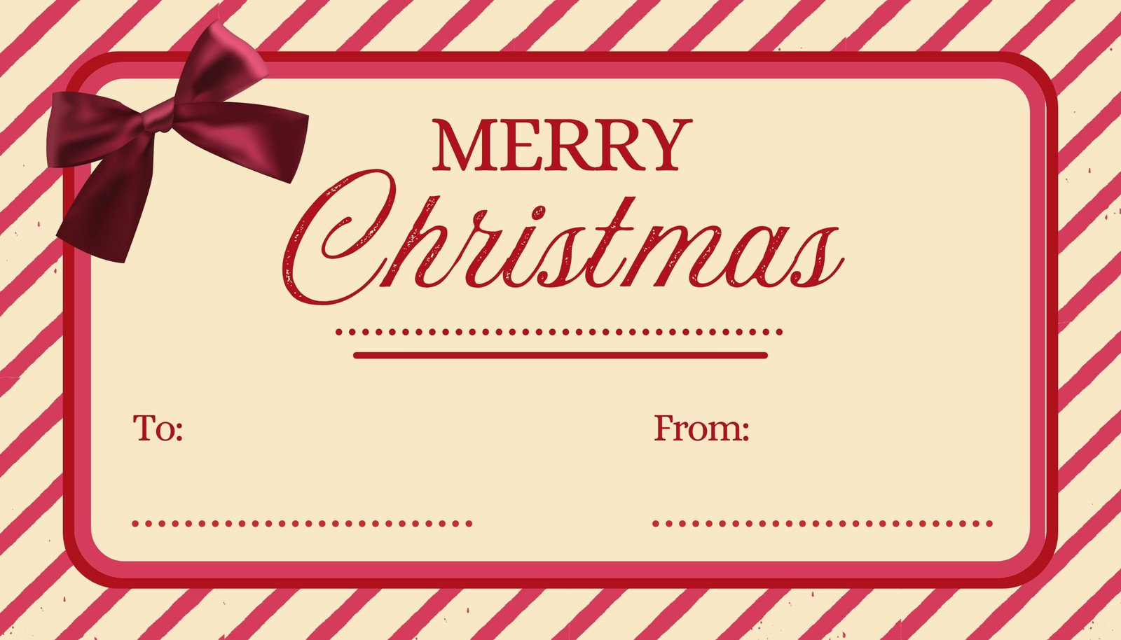 Free Custom Printable Christmas Tag Templates | Canva within Christmas Label Template Printable