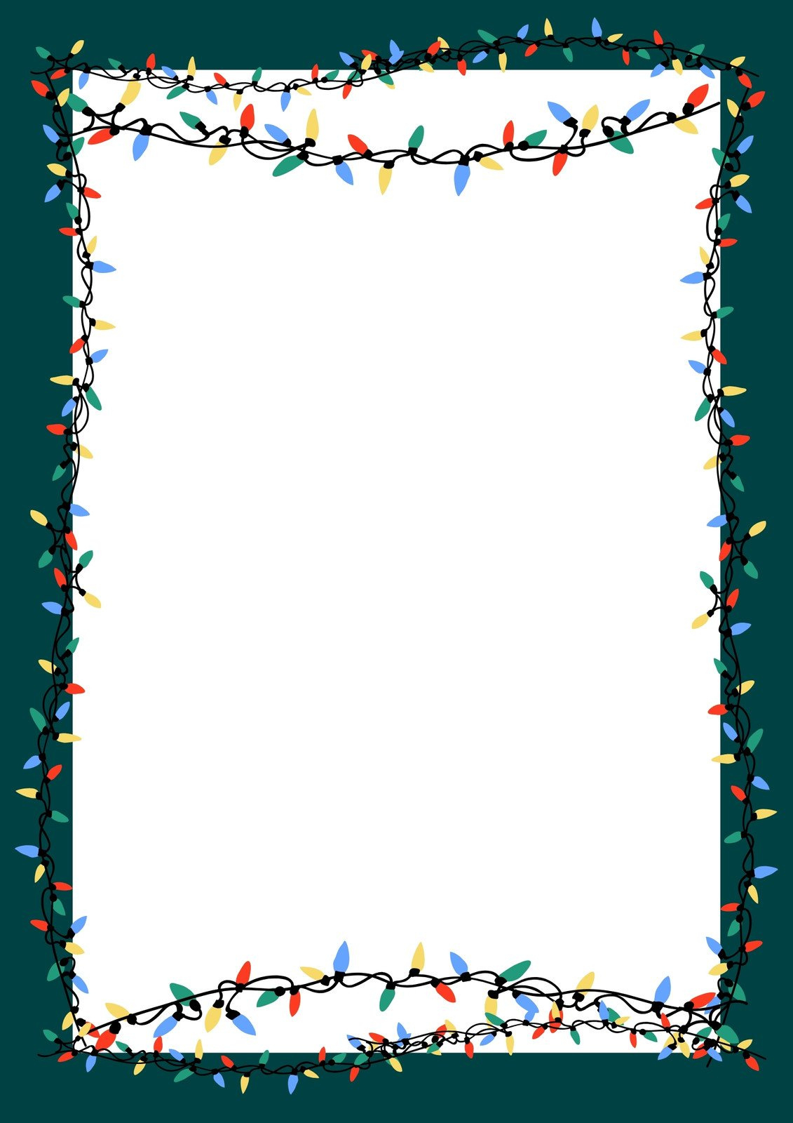 Free Customizable Christmas Page Border Templates | Canva throughout Christmas Border Template Free Printable