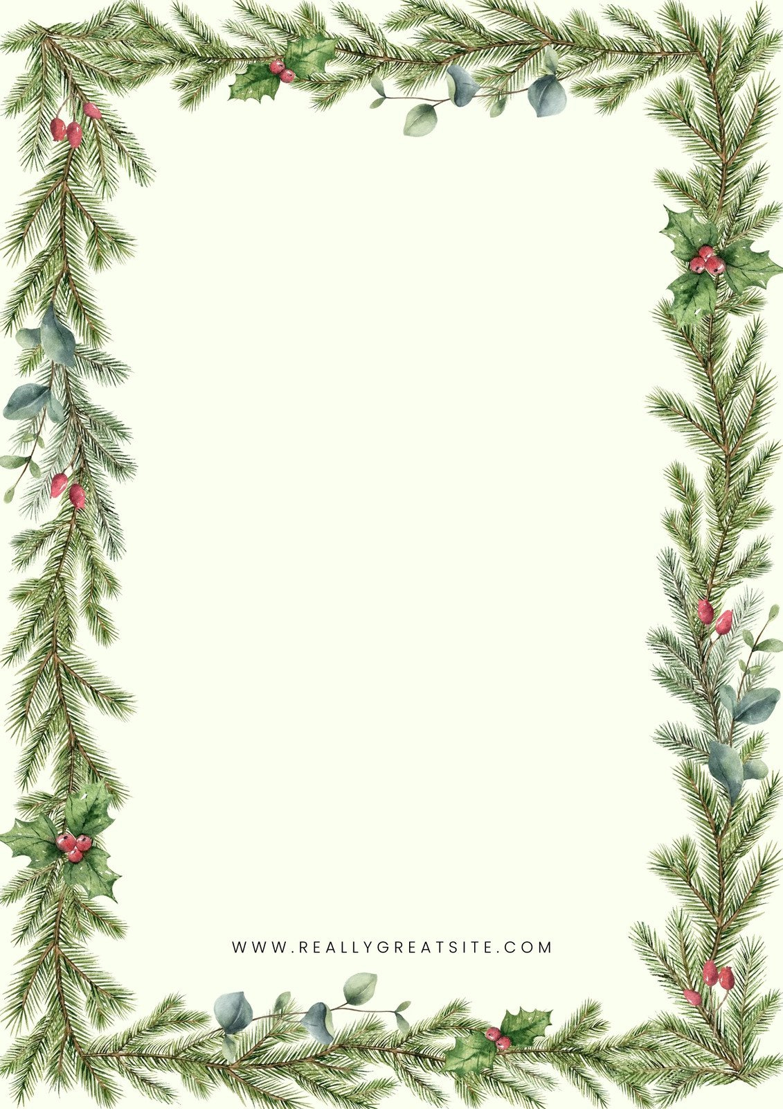 Free Customizable Christmas Page Border Templates | Canva with regard to Christmas Border Design Printable