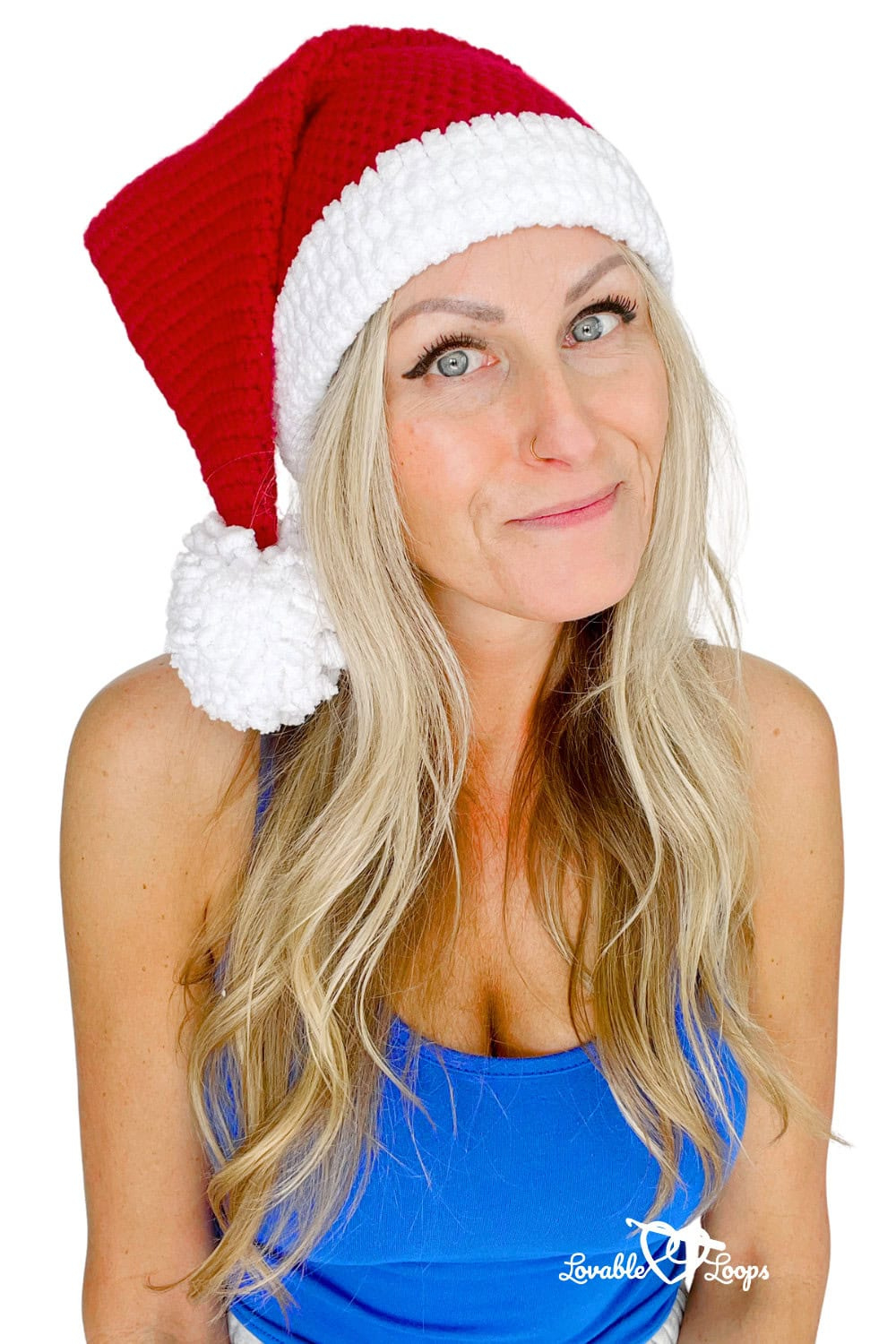 Free & Easy Crochet Santa Hat Pattern For Christmas regarding Free Printable Crochet Pattern For Santa Hat
