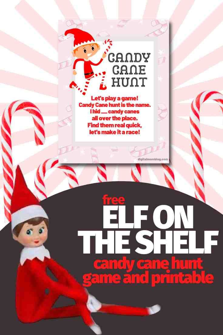 Free Elf On The Shelf Candy Cane Hunt Printable throughout Elf On The Shelf Find The Candy Canes Printable