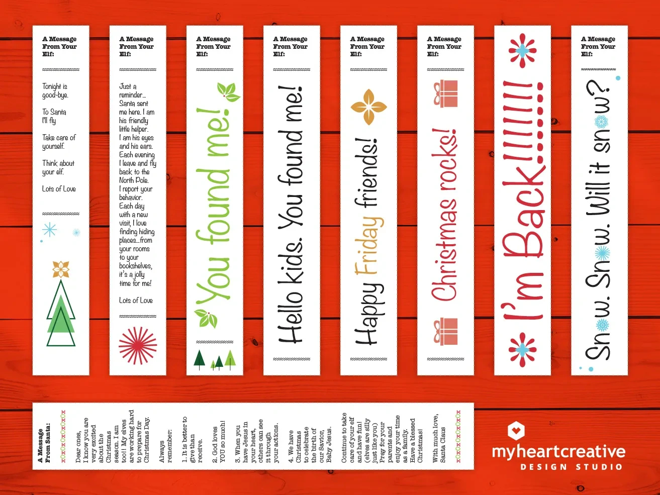 Free Elf On The Shelf Printable | Myheartcreative pertaining to Free Printable Elf on the Shelf Gift Tags