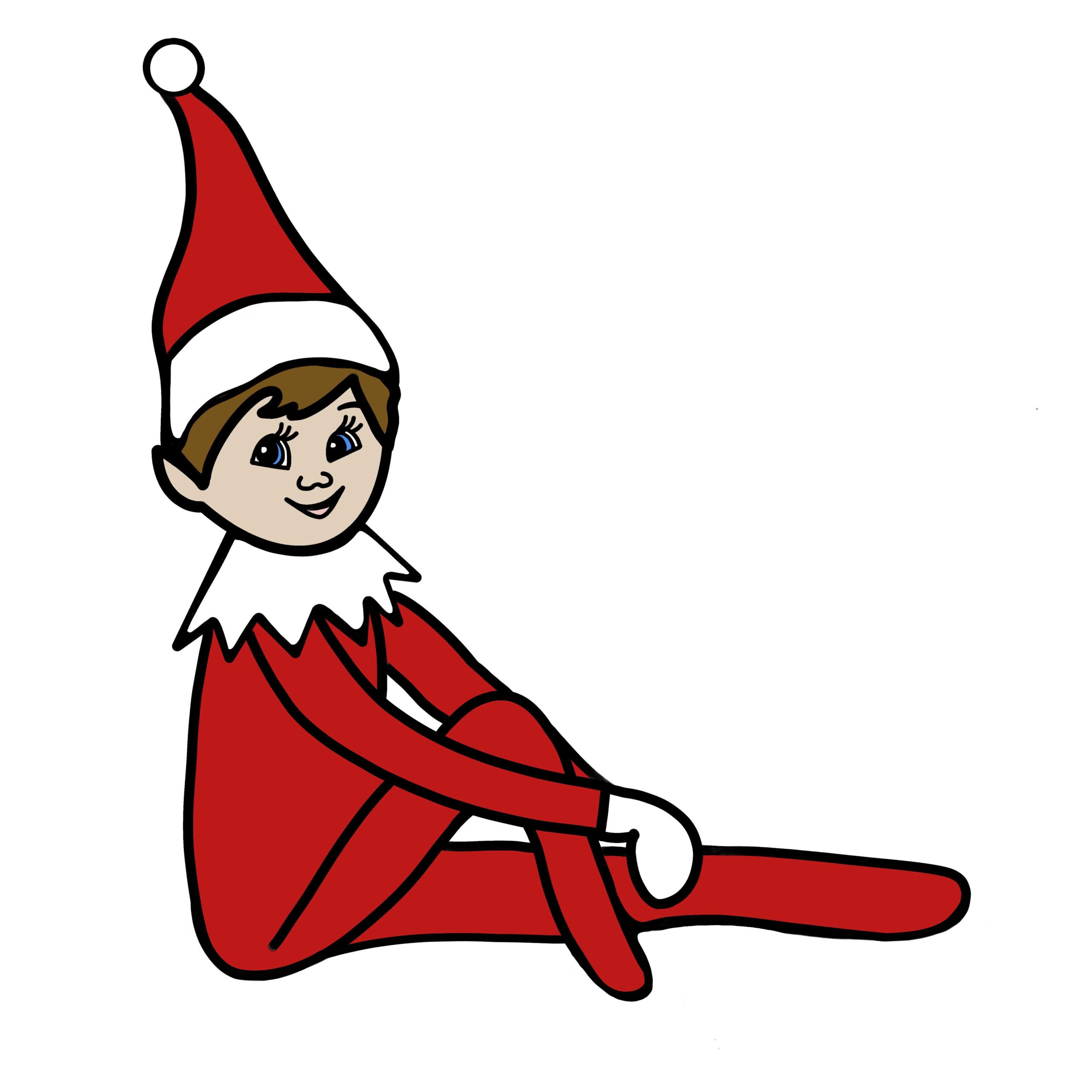 Free Elf On The Shelf Printable (Stickers Png ) - Like Love Do regarding Elf On The Shelf Cut Out Printable