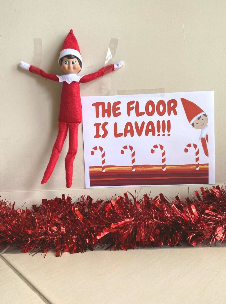 Free Elf On The Shelf Printables (Fun Activities And Signs with The Floor Is Lava Elf On The Shelf Printable