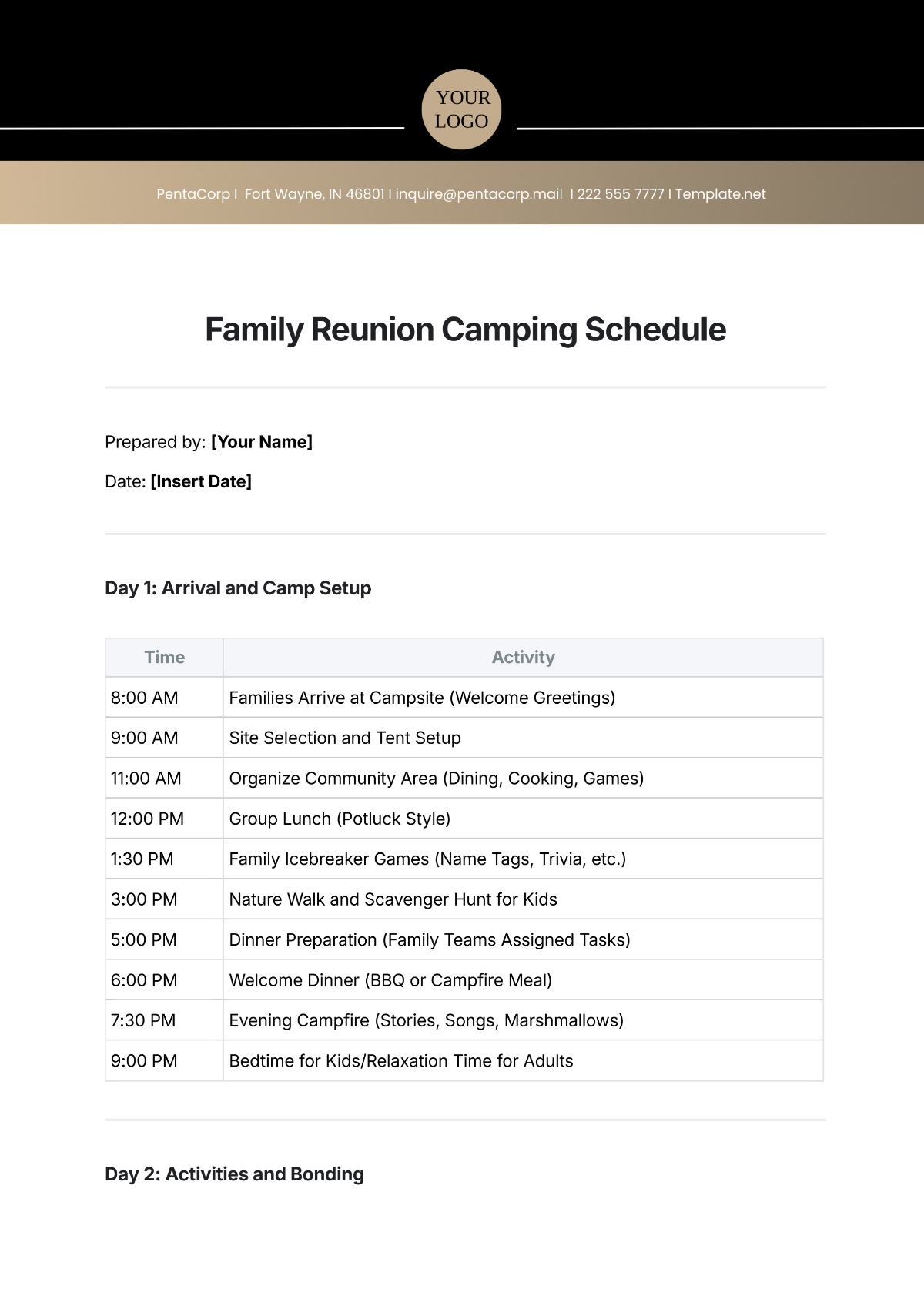 Free Family Reunion Templates To Edit Online inside Family Reunion Program Sample Templates