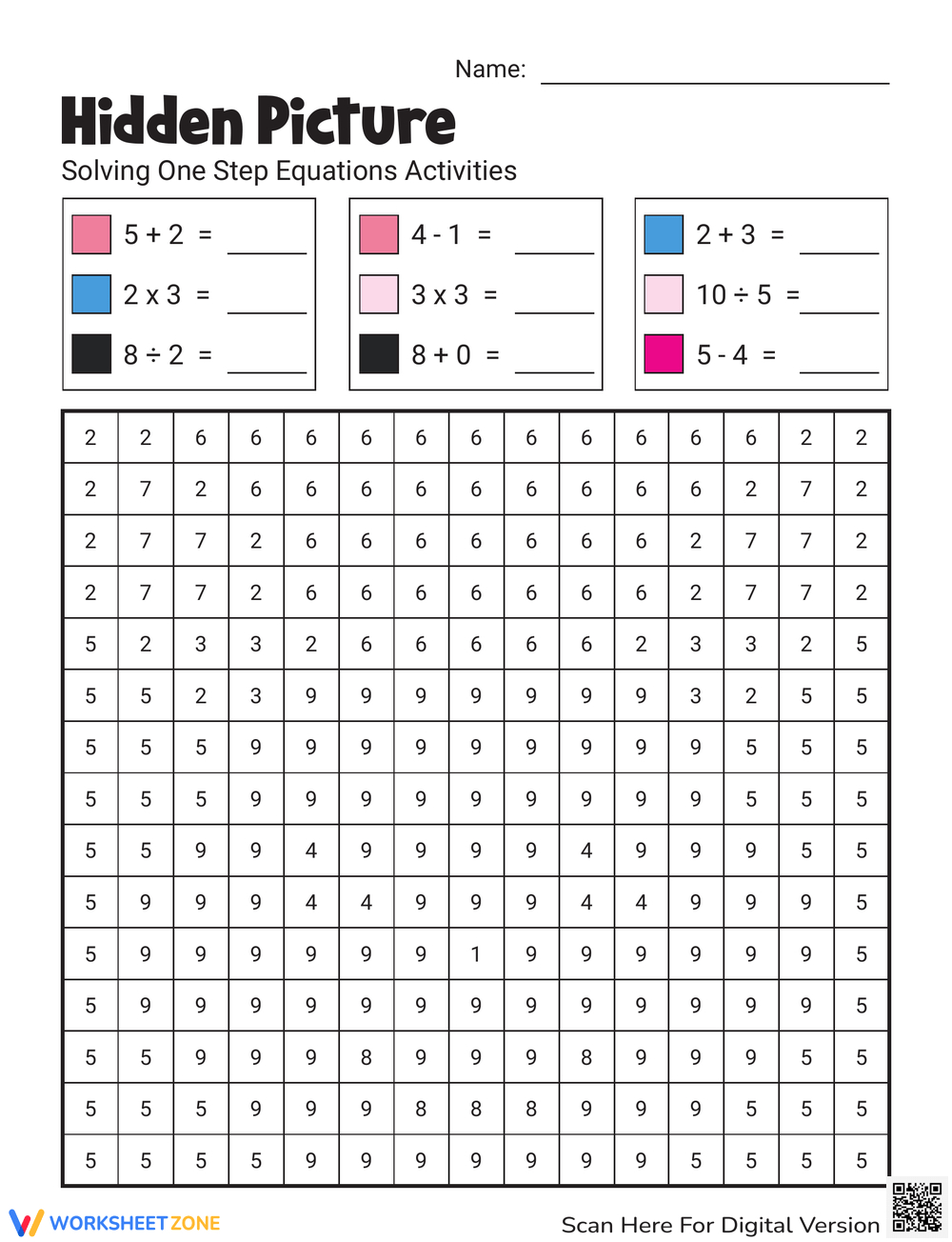 Free Free Printable Multiplication Hidden Pictures, Download Free intended for Free Printable Math Mystery Worksheets