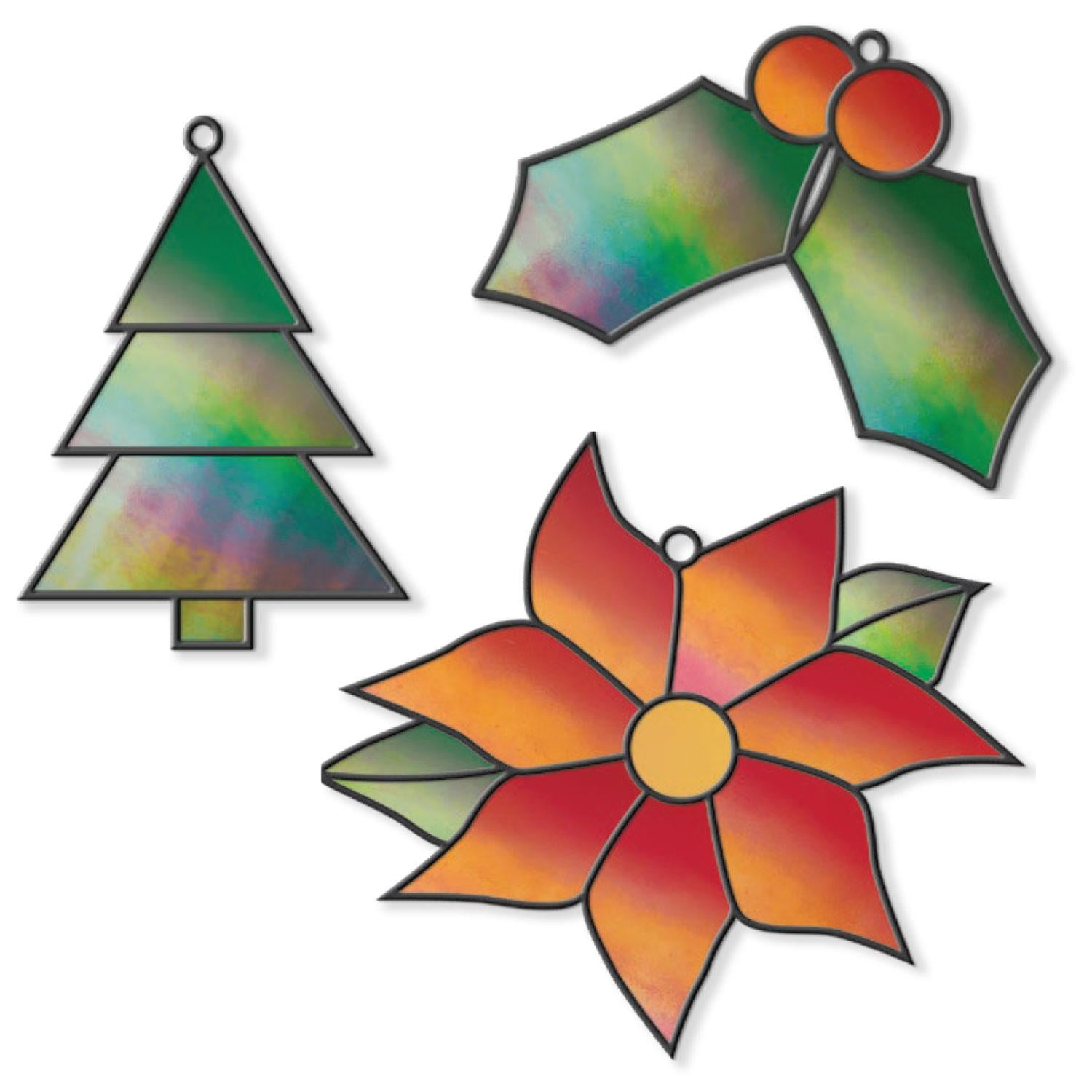 Free Holiday Shimmer Ornaments Pattern | Winter Delphi Glass throughout Free Printable Christmas Stained Glass Patterns