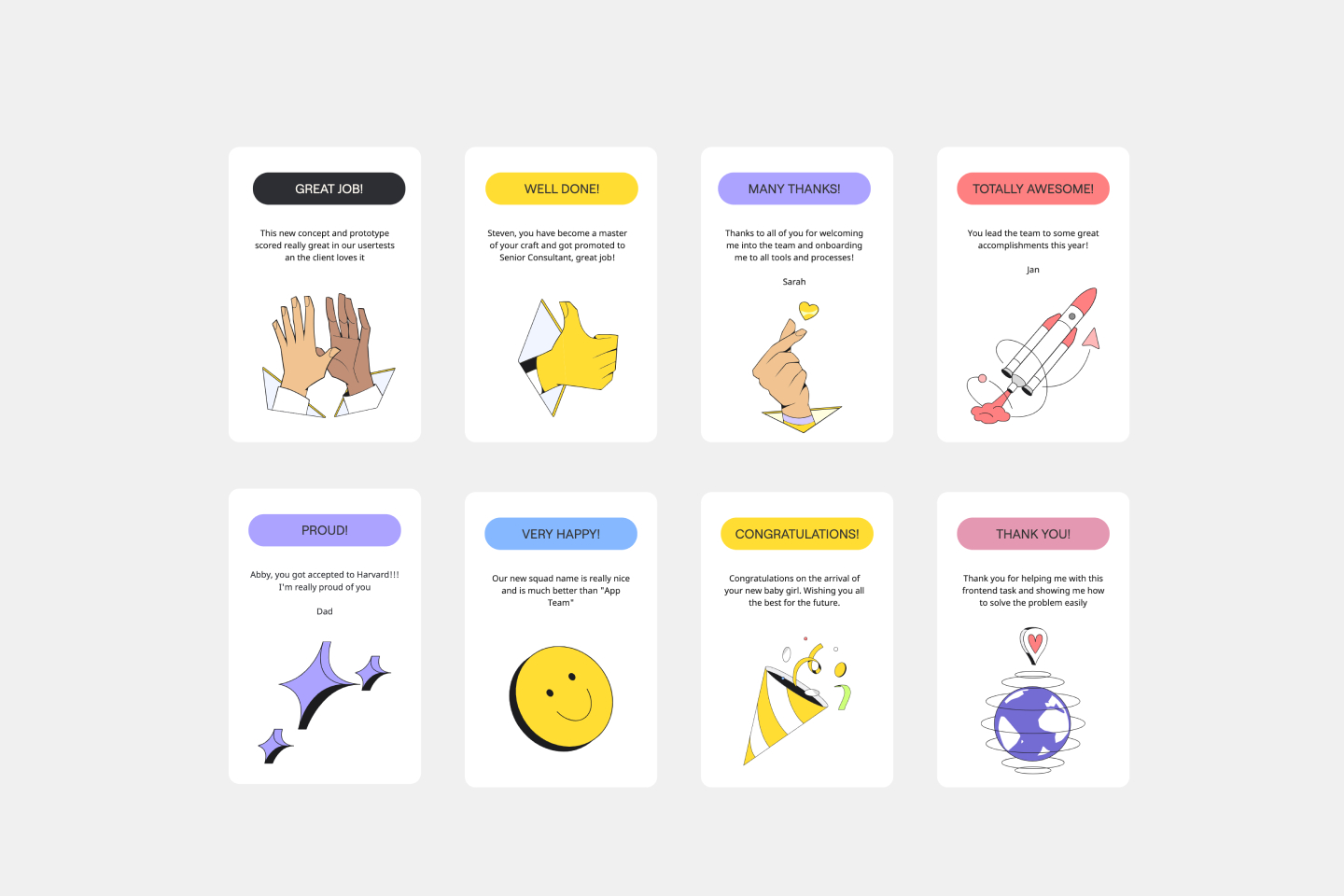 Free Kudos Template | Miro 2025 intended for Free Kudos Template