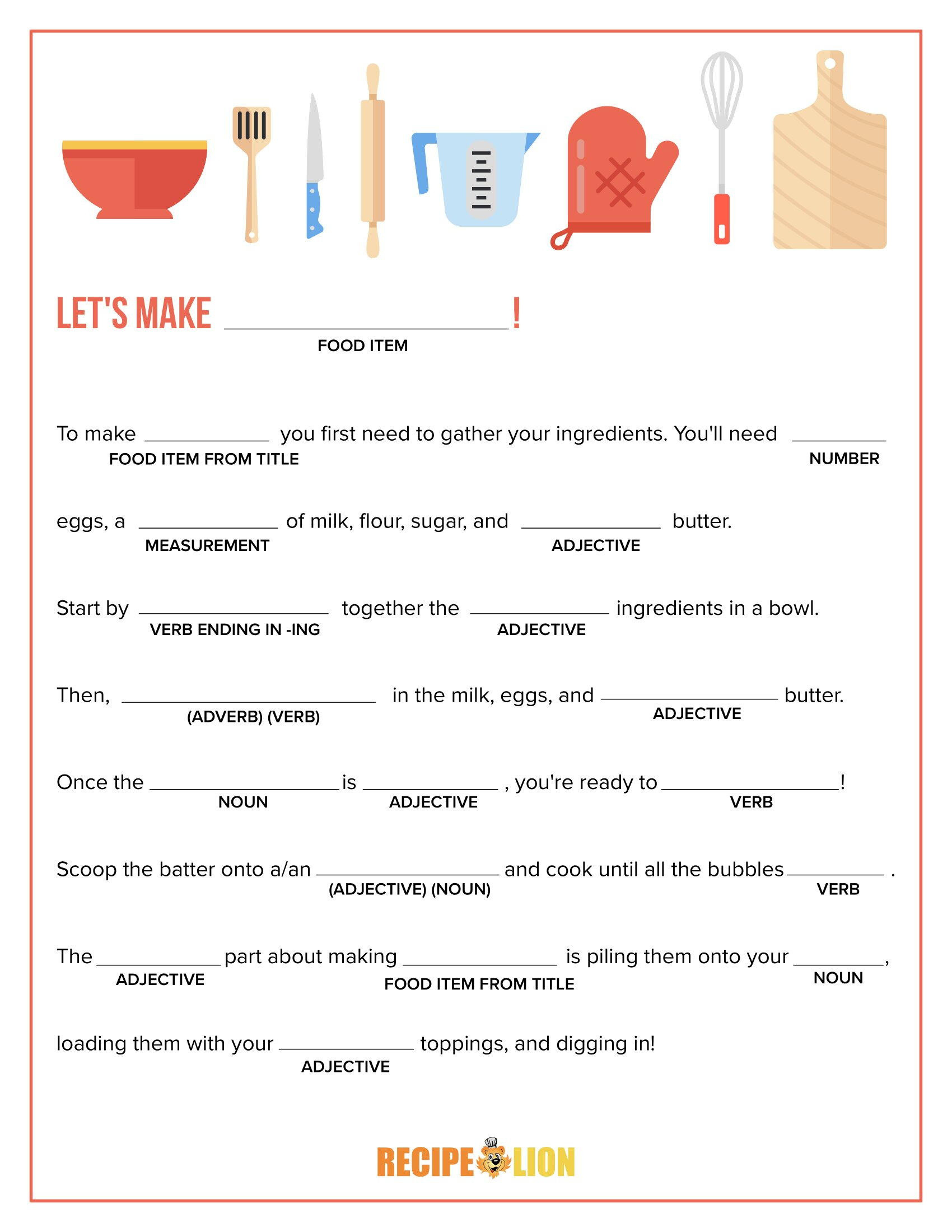 Free Mad Libs Worksheet, Download Free Mad Libs Worksheet Png with Free Printable Mad Libs Worksheets