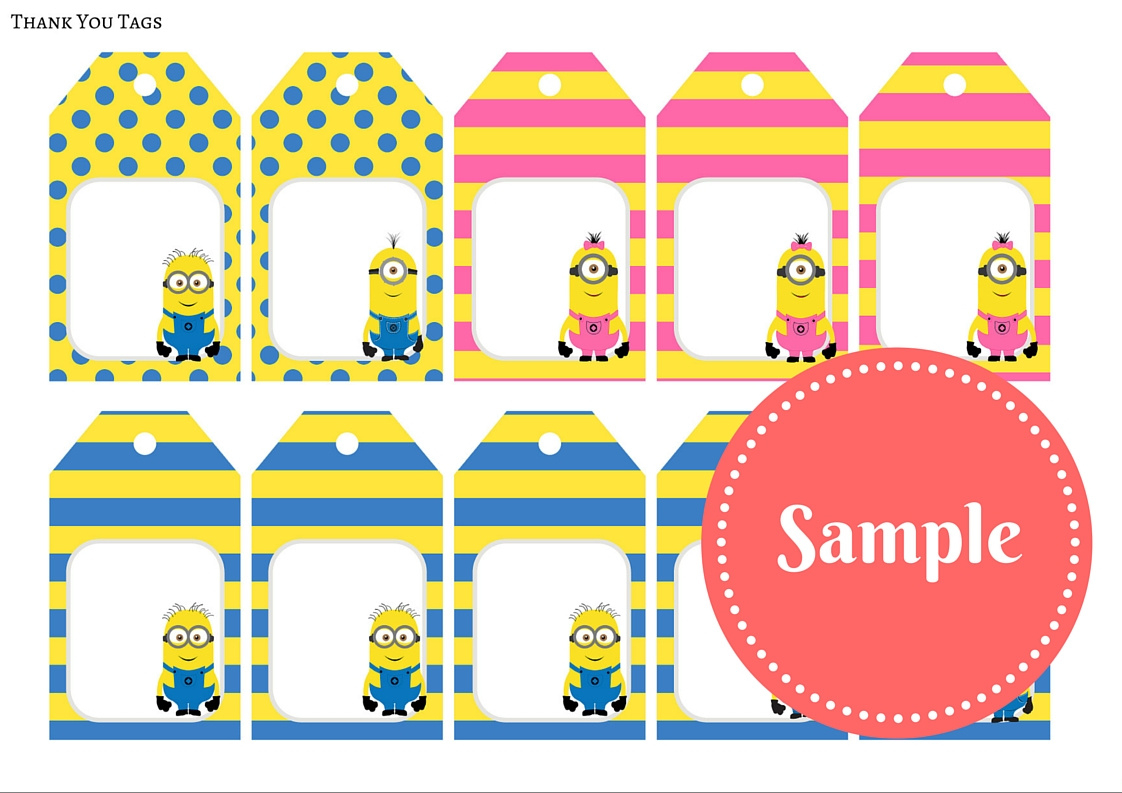 Free Minion Party Printable - Birthday Party Ideas For Kids regarding Thanks A Minion Free Printable