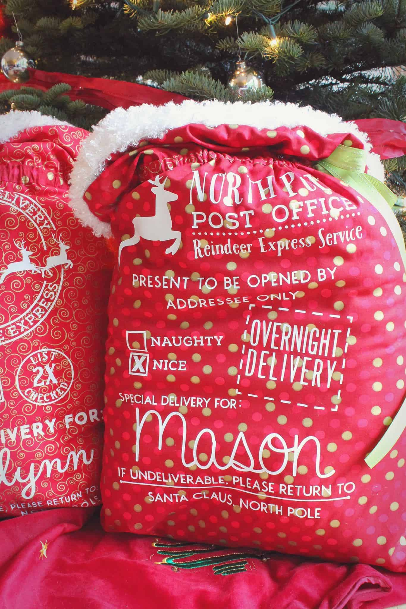 Free Pdf Pattern- Santa Sack In 2 Sizes Plus 4 Svg/Png Files for Santa Sack Template Printable