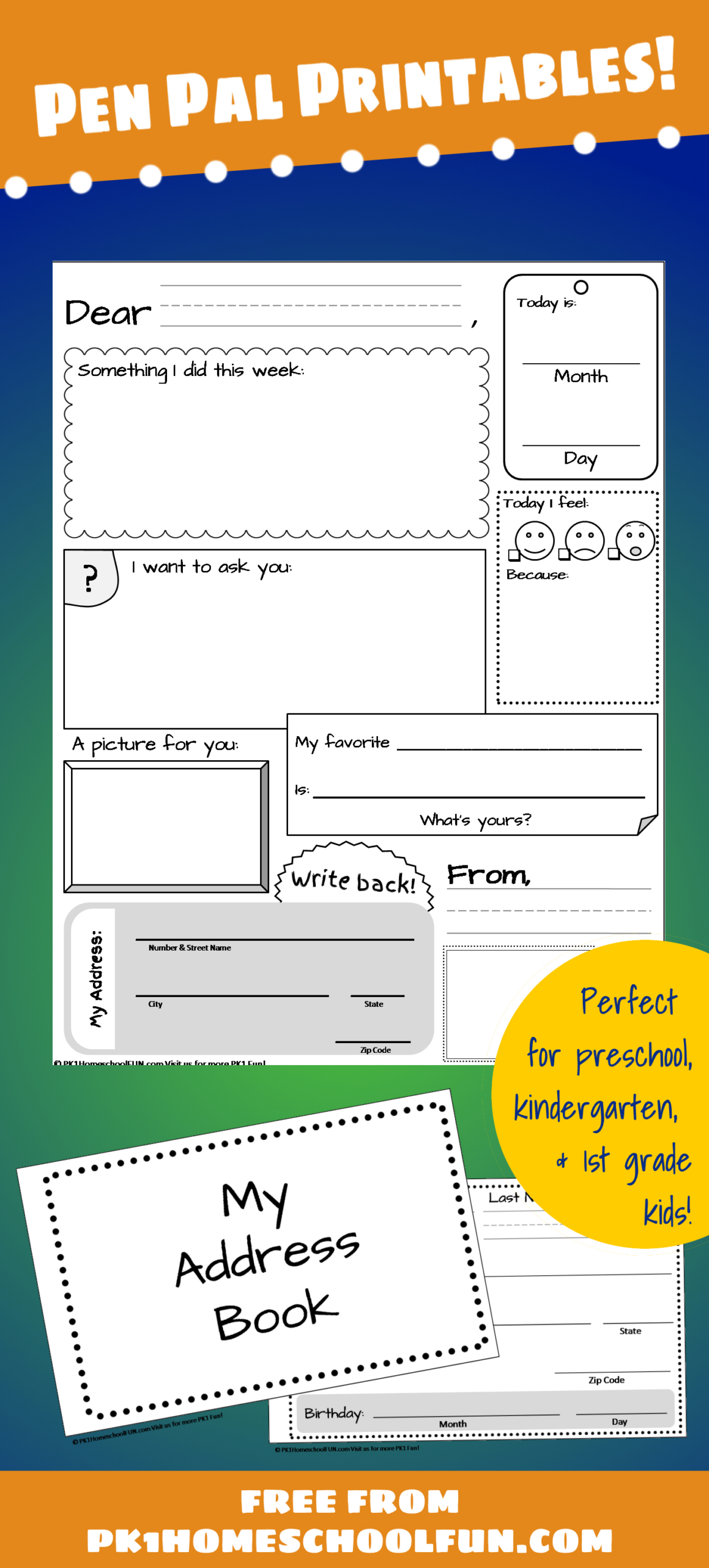 Free Pen Pal Printables pertaining to Free Pen Pal Printables