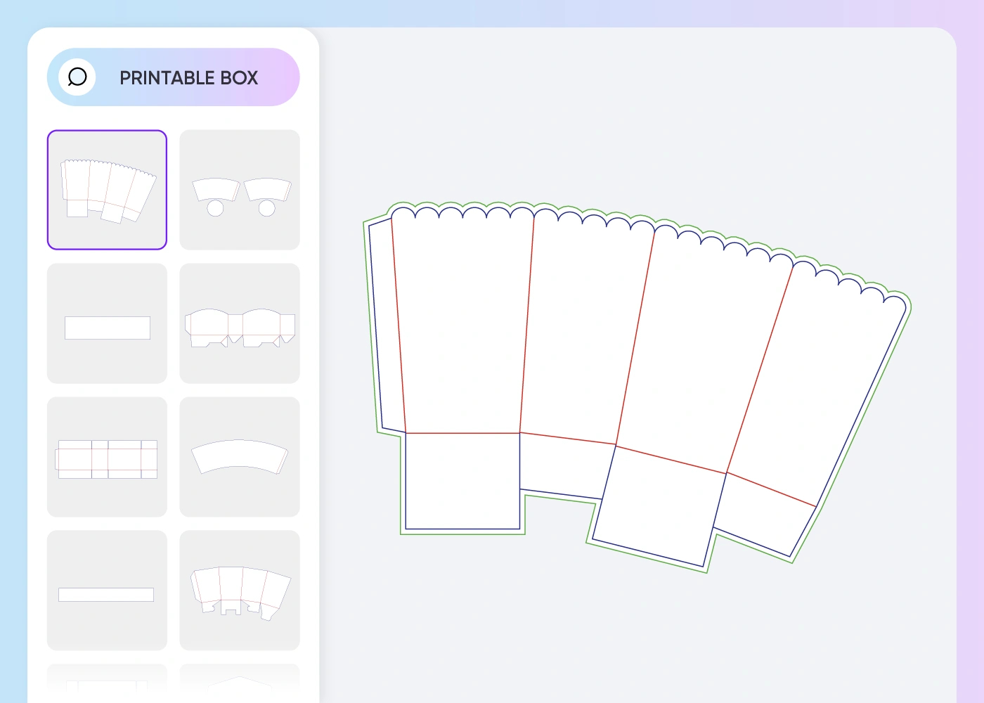 Free Popcorn Box Template Printable with Printable Popcorn Box Template
