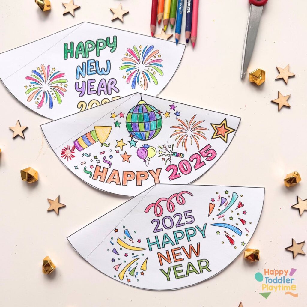 Free Printable 2026 New Year&amp;#039;S Eve Party Hat - Happy Toddler Playtime with Printable New Years Eve Hats