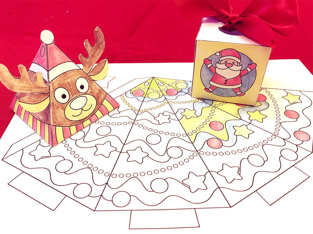 Free Printable 3-D Christmas Crafts. Teachersmag regarding Christmas Craft Ideas Printable