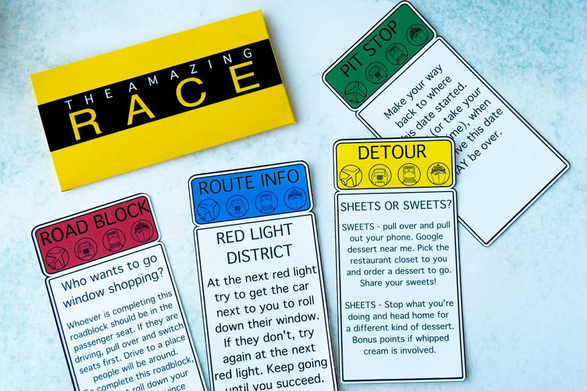 Free Printable Amazing Race Date Night Idea - Play Party Plan inside Free Amazing Race Printables