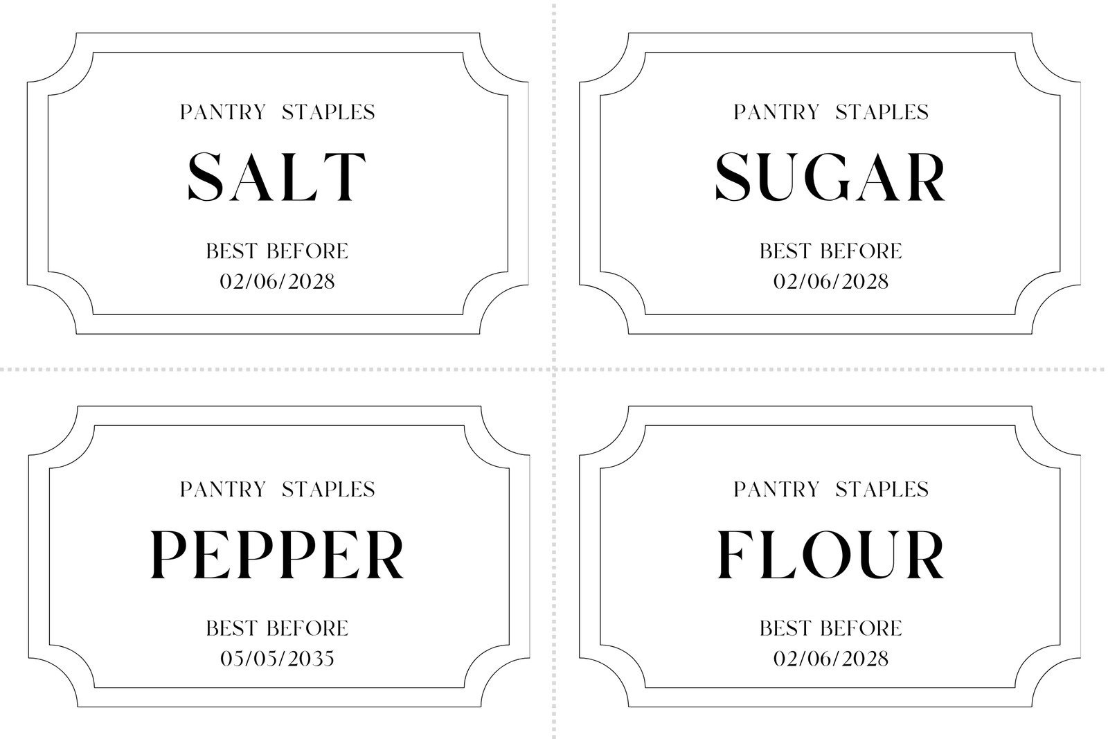 Free Printable And Customizable Kitchen Label Templates | Canva within Christmas Pantry Organization Labels Printable