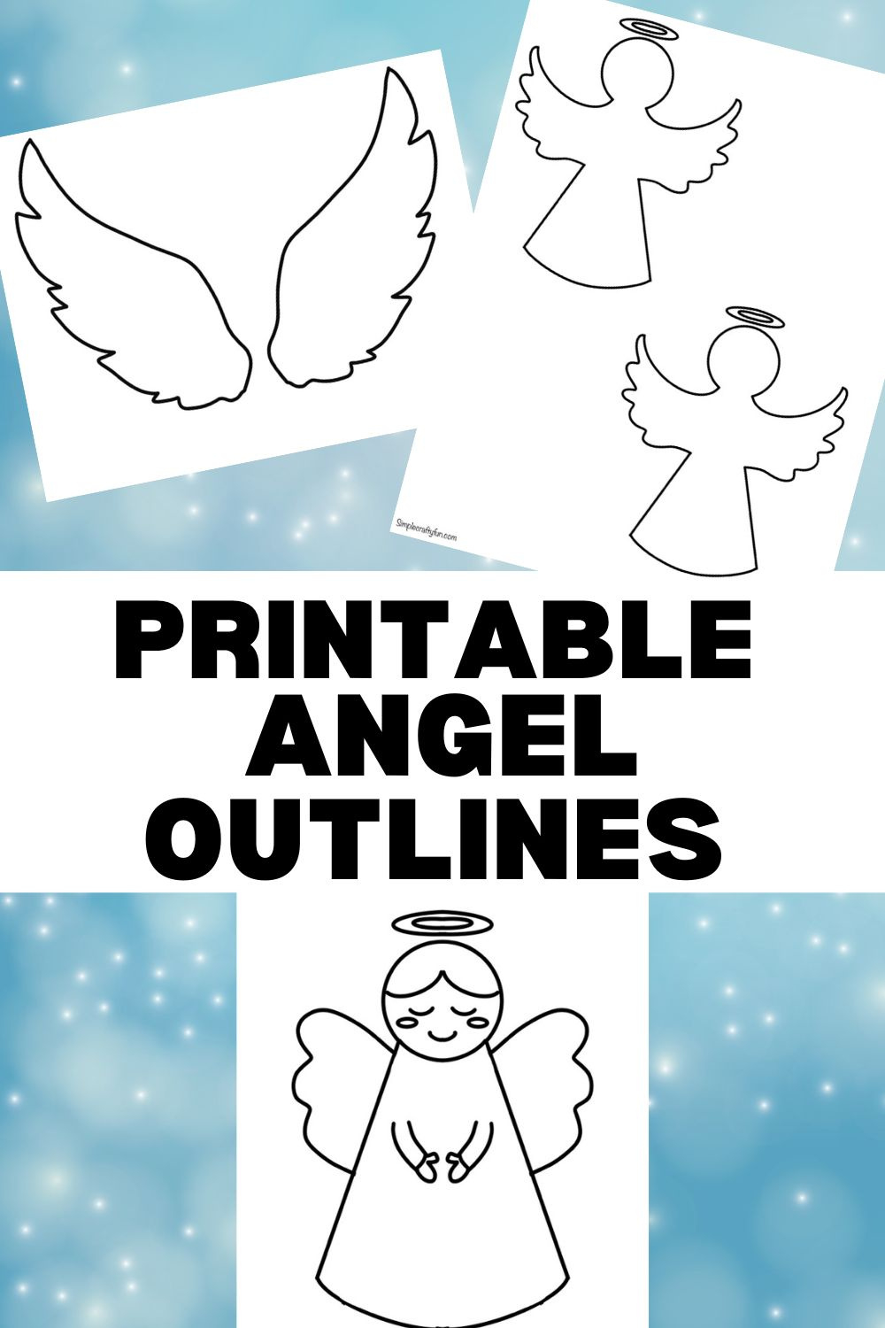 Free Printable Angel Craft Templates - intended for Angel Template Printable