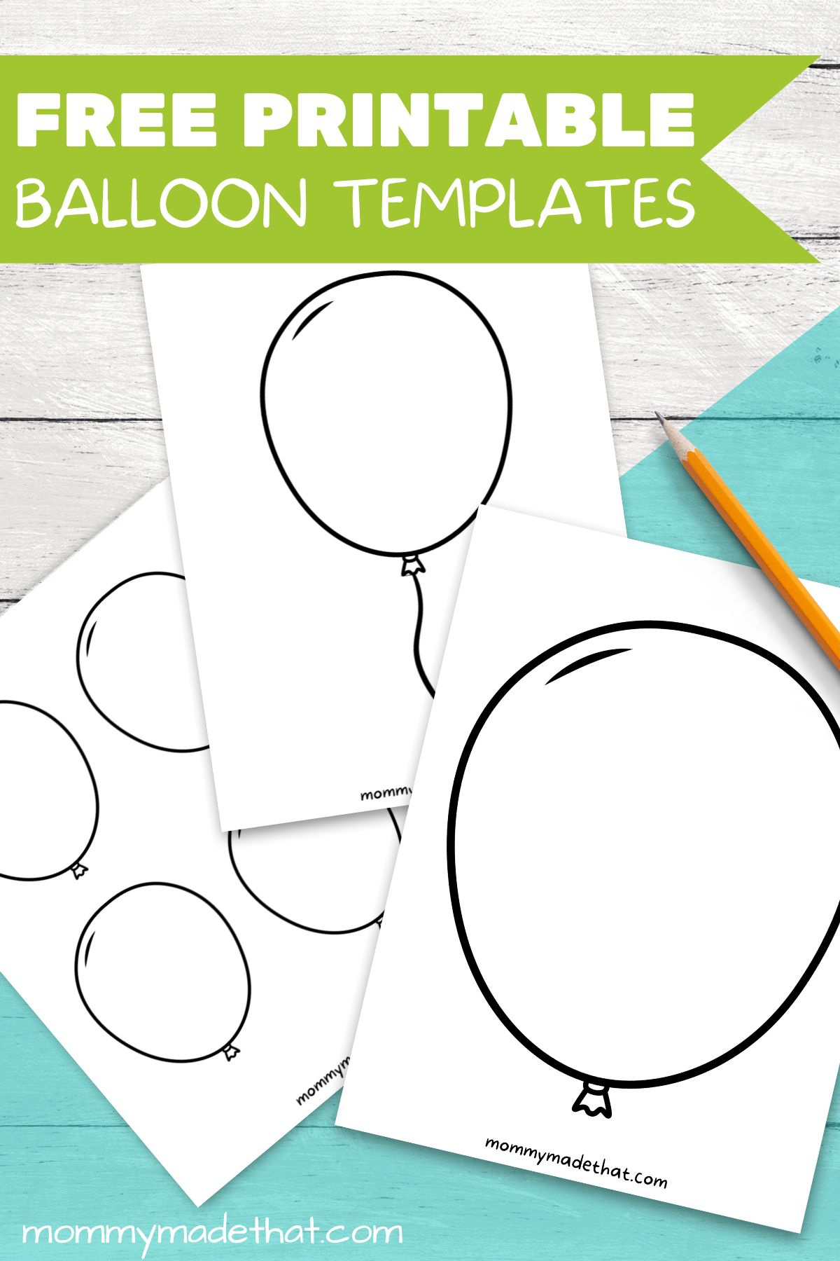 Free Printable Balloon Templates (Different Sizes!!) intended for Free Printable Balloon Sizer Template
