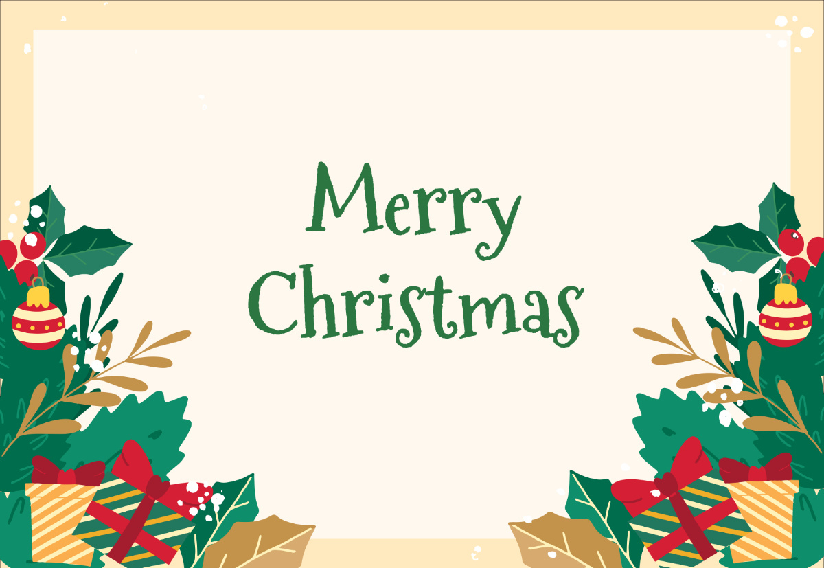 Free Printable Blank Christmas Card Template To Edit Online regarding Printable Free Printable Christmas Card Template