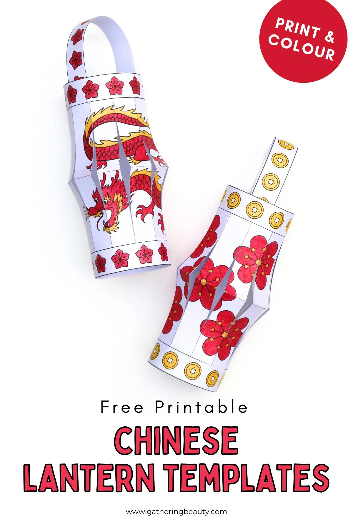 Free Printable Chinese Lantern Templates — Gathering Beauty regarding Free Printable Chinese New Year Lantern Template