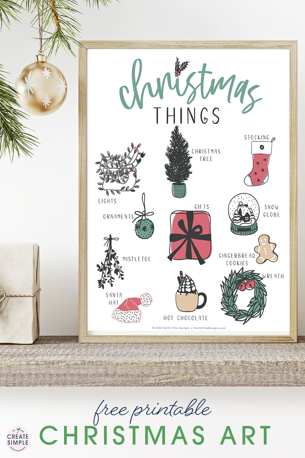 Free Printable Christmas Art | with regard to Christmas Decor Free Printable