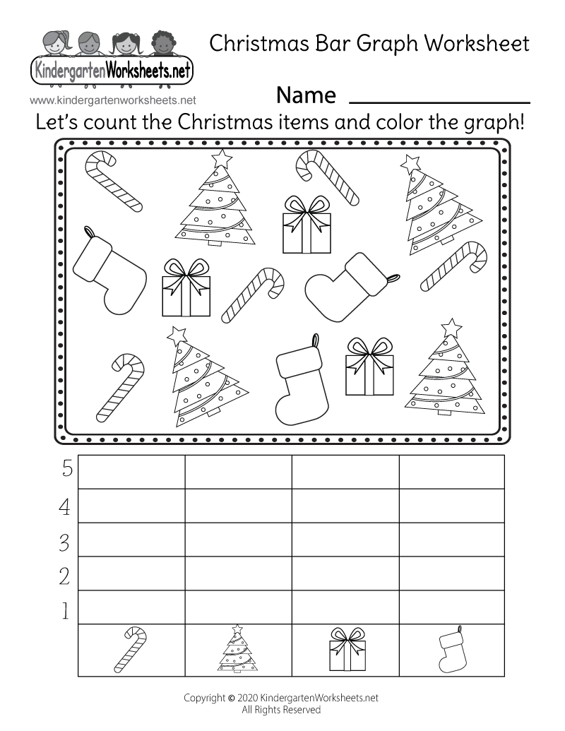 Free Printable Christmas Bar Graph Worksheet with Free Christmas Graphing Worksheets