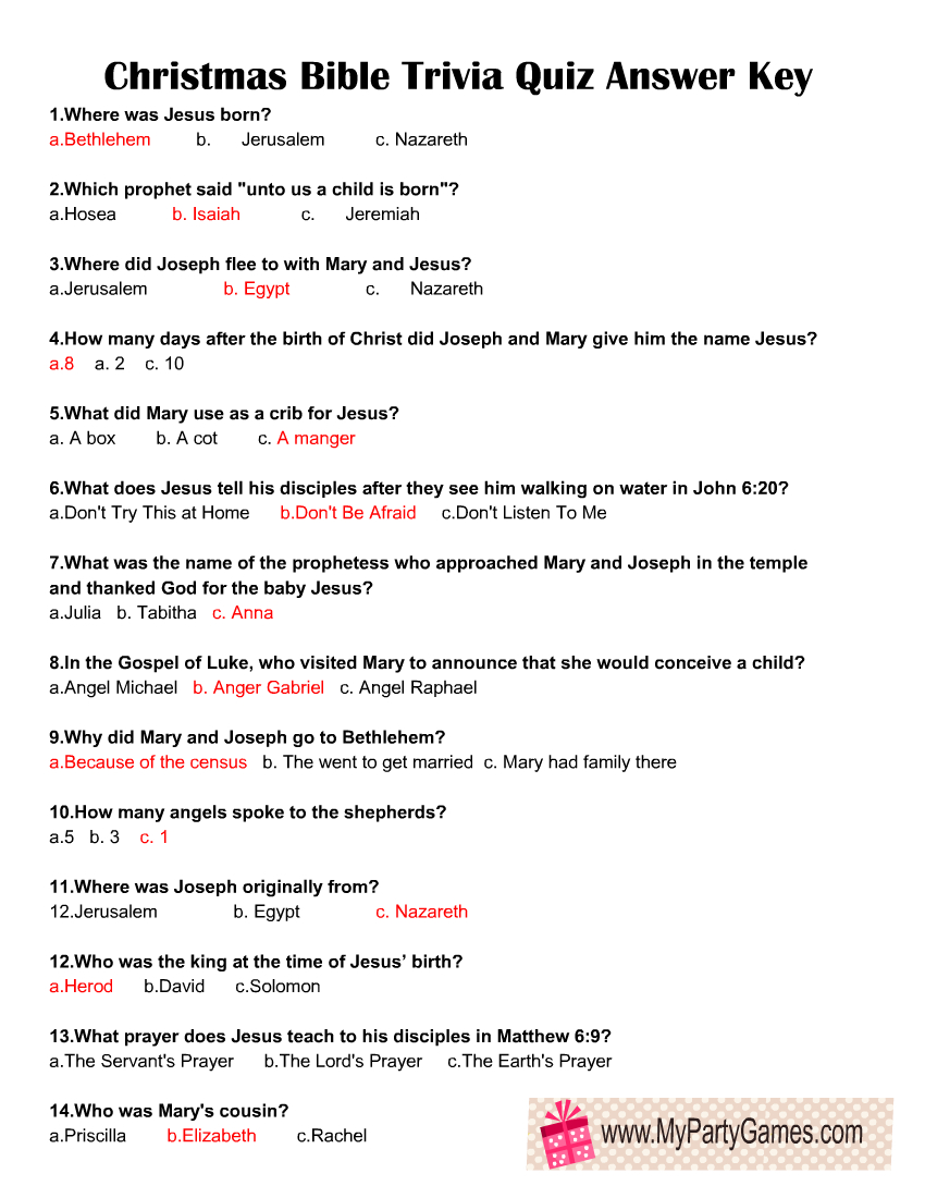 Free Printable Christmas Bible Trivia Quiz in Christmas Bible Trivia Questions Printable