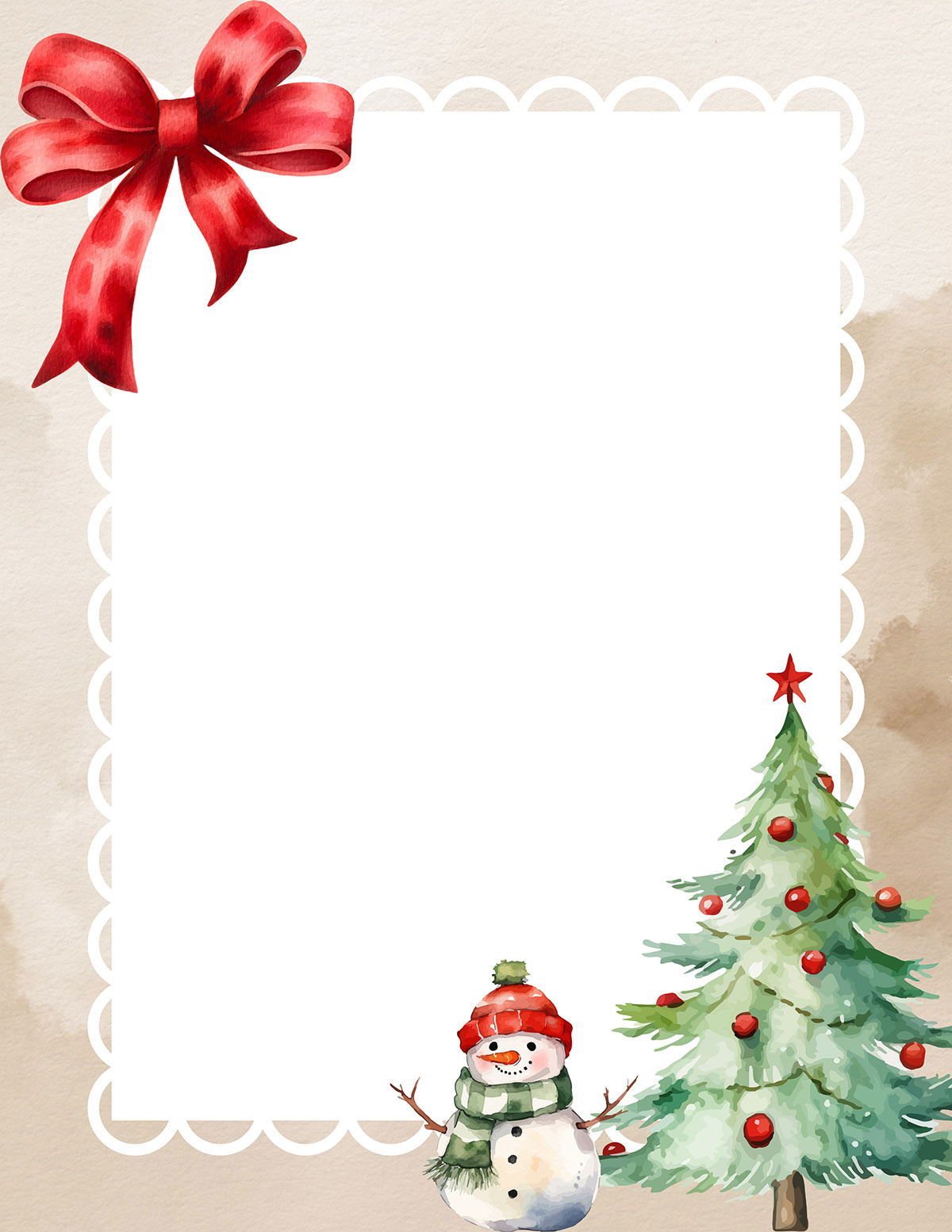 Free Printable Christmas Borders - 40 Border Templates - Mom In for Free Printable Christmas Borders For Letters