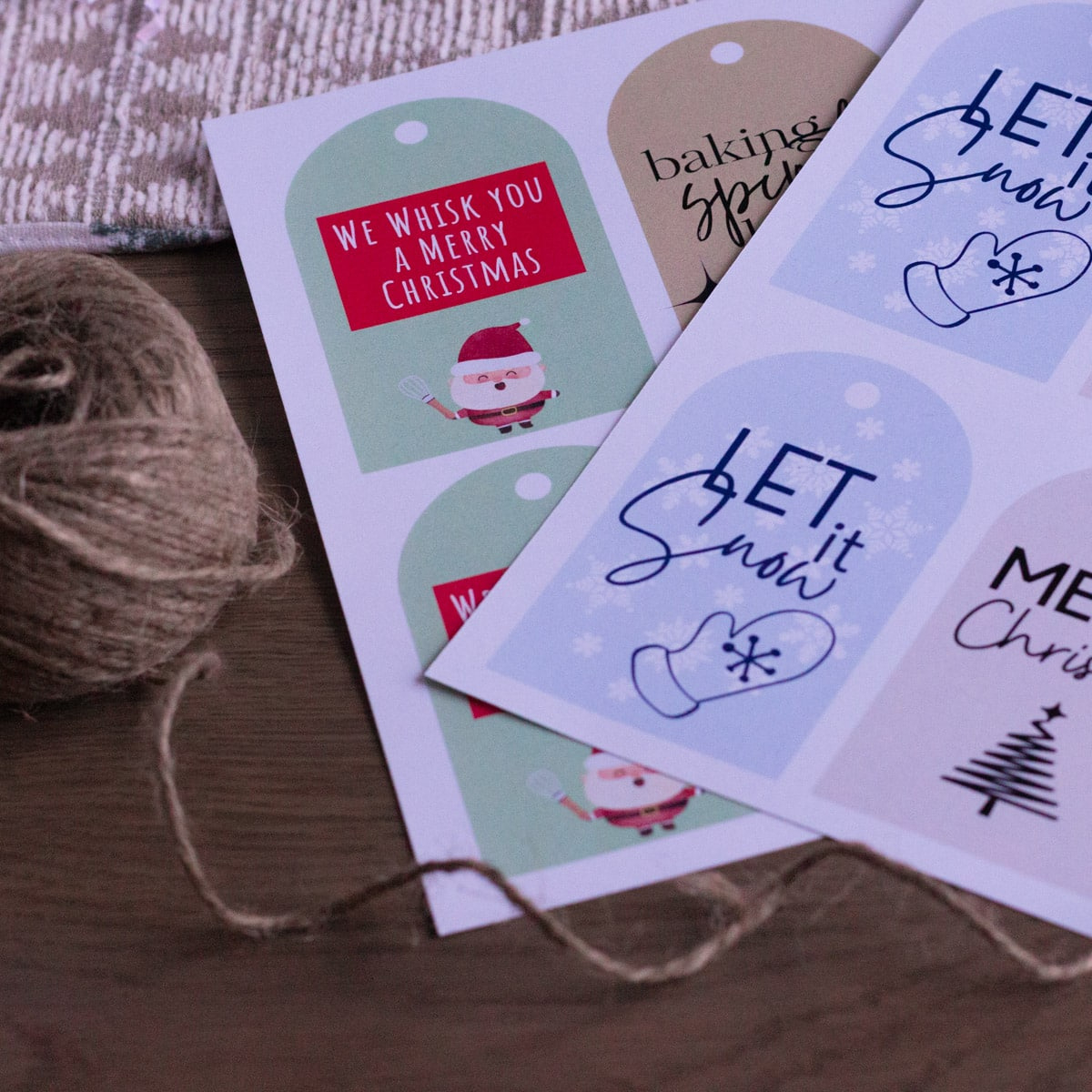 Free Printable Christmas Cookie Gift Tags - The Frosted Kitchen in Santa Cookie Tags Printable