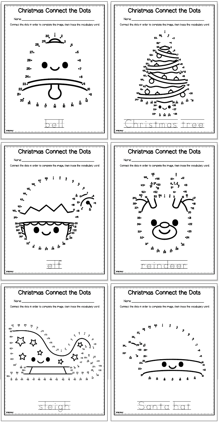 Free Printable Christmas Dot To Dot Worksheets - The Artisan Life throughout Christmas Dot To Dot Printable For Preschoolers