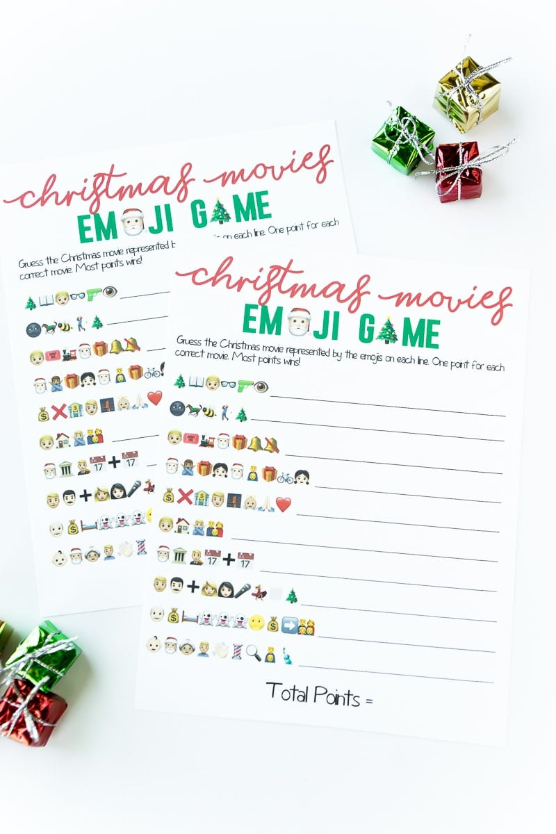 Free Printable Christmas Emoji Game - Play Party Plan inside Christmas Emoji Game Answers Printable
