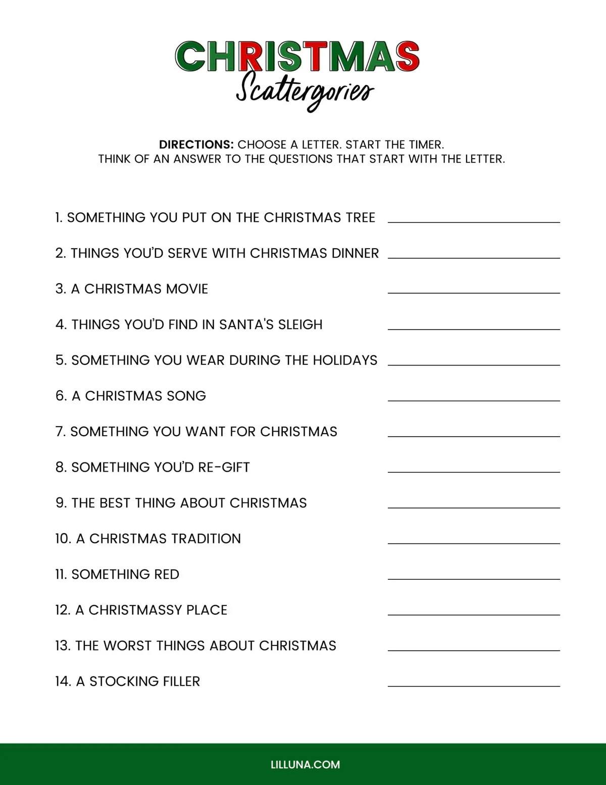 Free Printable Christmas Games {4 Freebies} | Lil&amp;#039; Luna for Free Christmas Printable Games