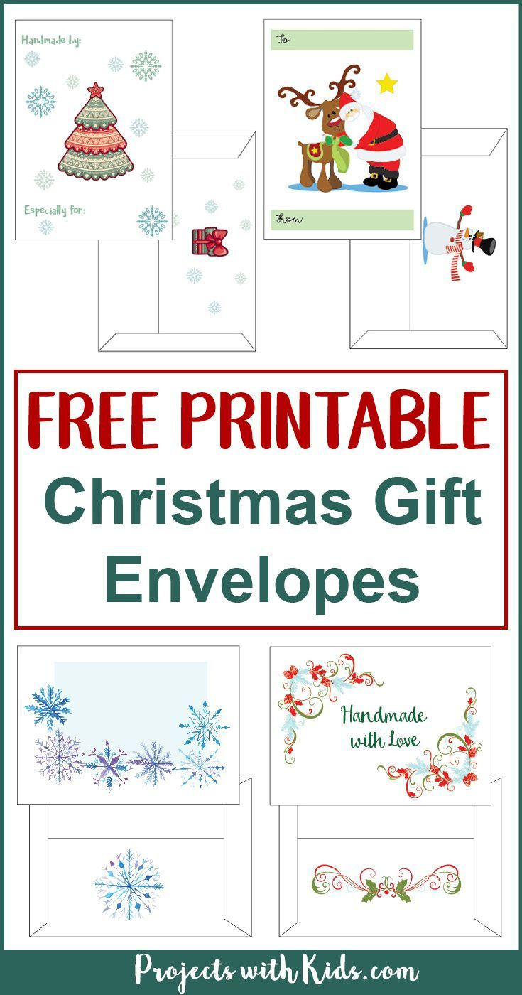Free Printable Christmas Gift Envelopes inside Printable Christmas Card Envelopes