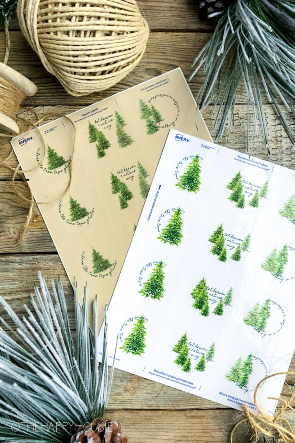 Free Printable Christmas Gift Tags With Avery Sticker Labels | The with Avery Printable Christmas Gift Tags