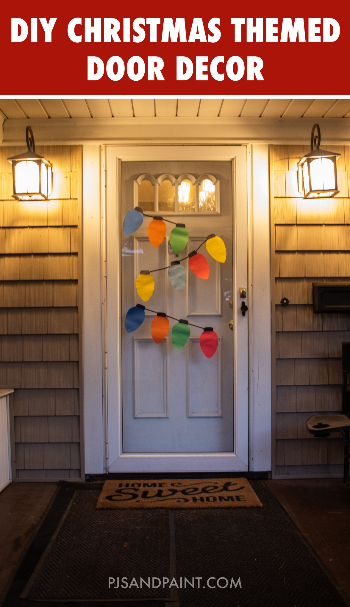 Free Printable Christmas Light Template | Diy Christmas Decoration inside Printable Door Decorations For Christmas