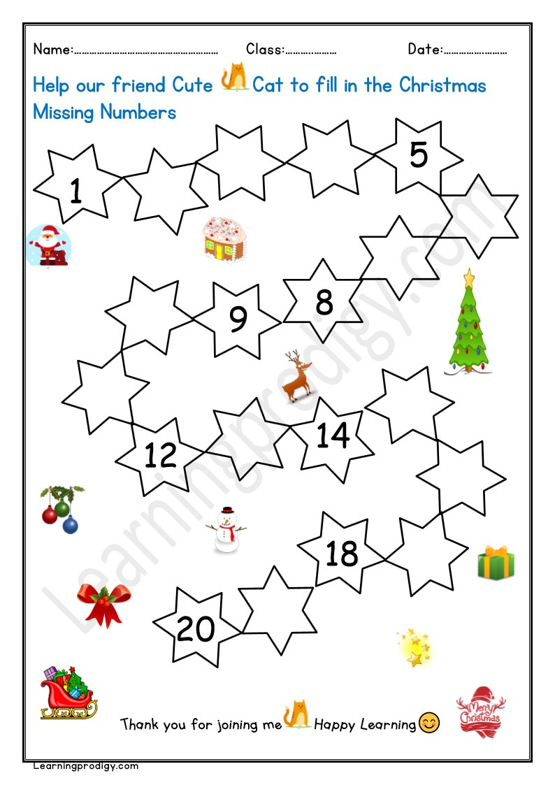 Free Printable Christmas Math Activity Worksheet | Maths Missing with regard to Christmas Missing Number Worksheets