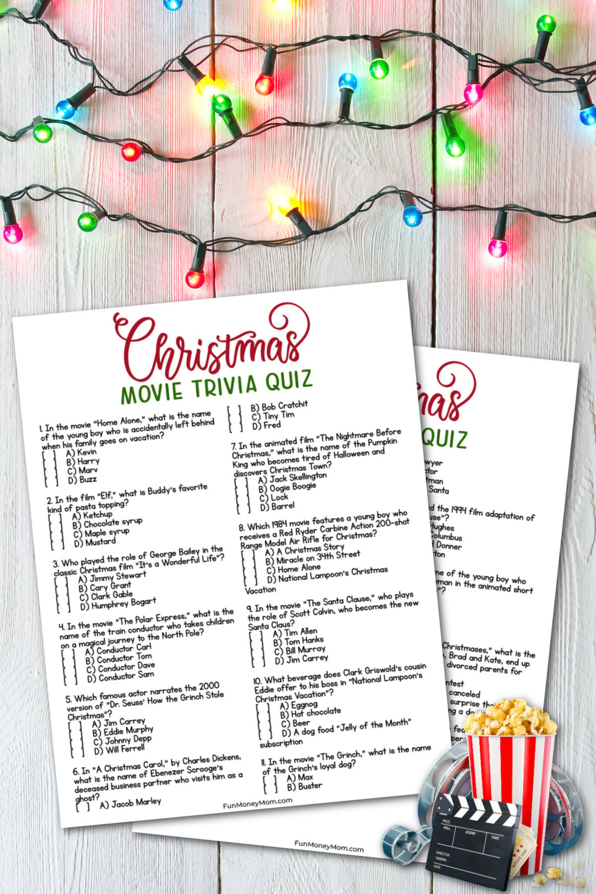 Free Printable Christmas Movie Trivia Questions And Answers regarding Christmas Movie Trivia Questions and Answers Printable