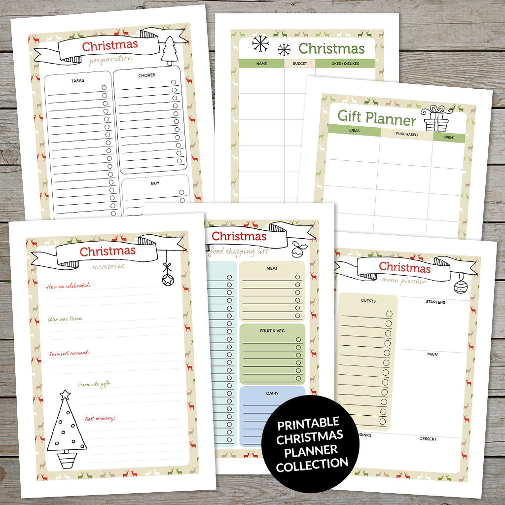 Free Printable Christmas Planner Pages For Your Journal - Space throughout Christmas Journal Paper Printable