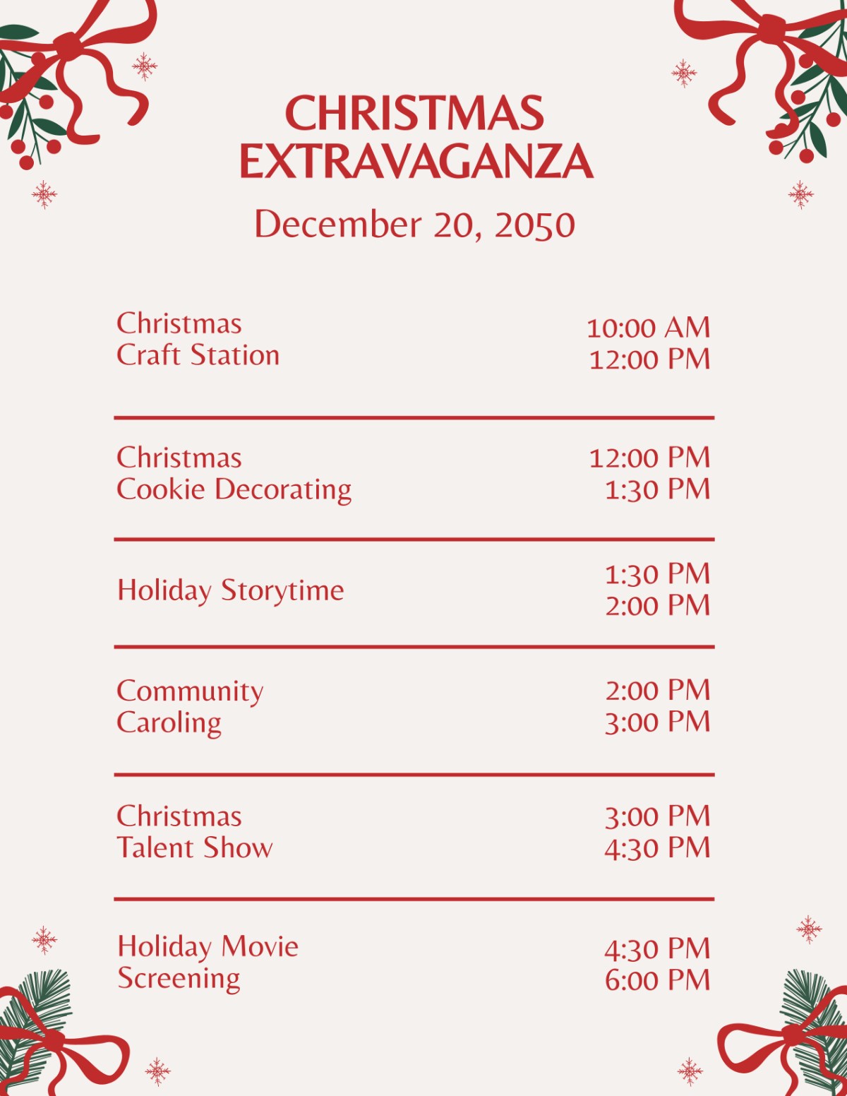 Free Printable Christmas Program Template To Edit Online inside Printable Christmas Program Template