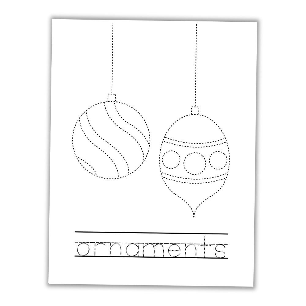 Free Printable Christmas Tracing Worksheets For Kids - The Craft within Christmas Tracing Worksheets Printable