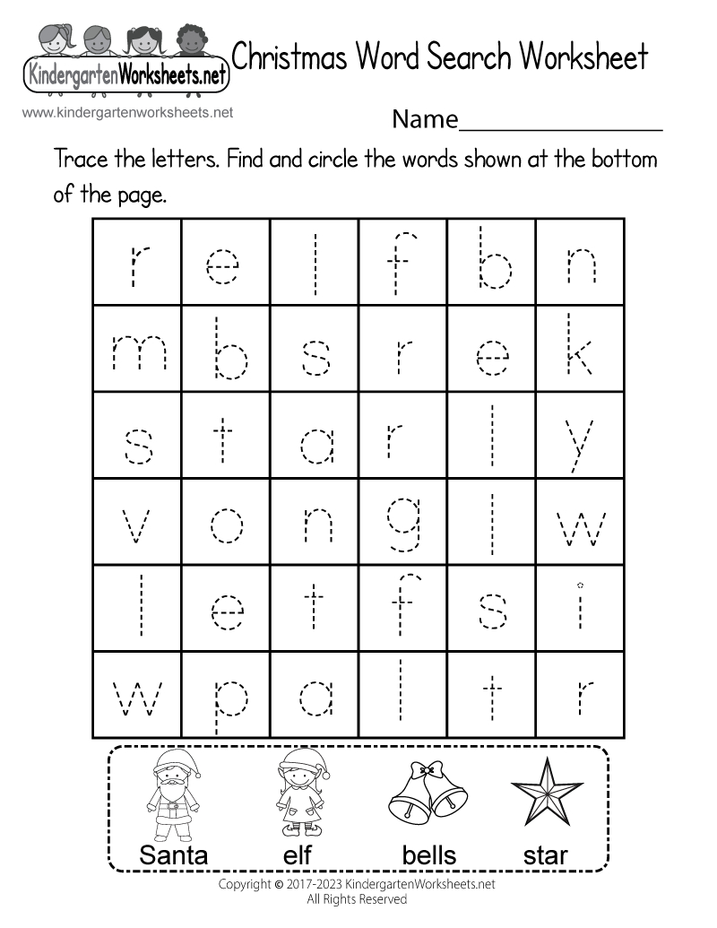 Free Printable Christmas Word Search Worksheet with regard to Christmas Picture Search Worksheets