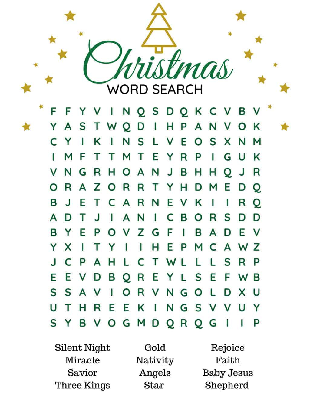 Free Printable Christmas Word Searches - Pretty Providence with Free Printable Christian Christmas Word Search Puzzles