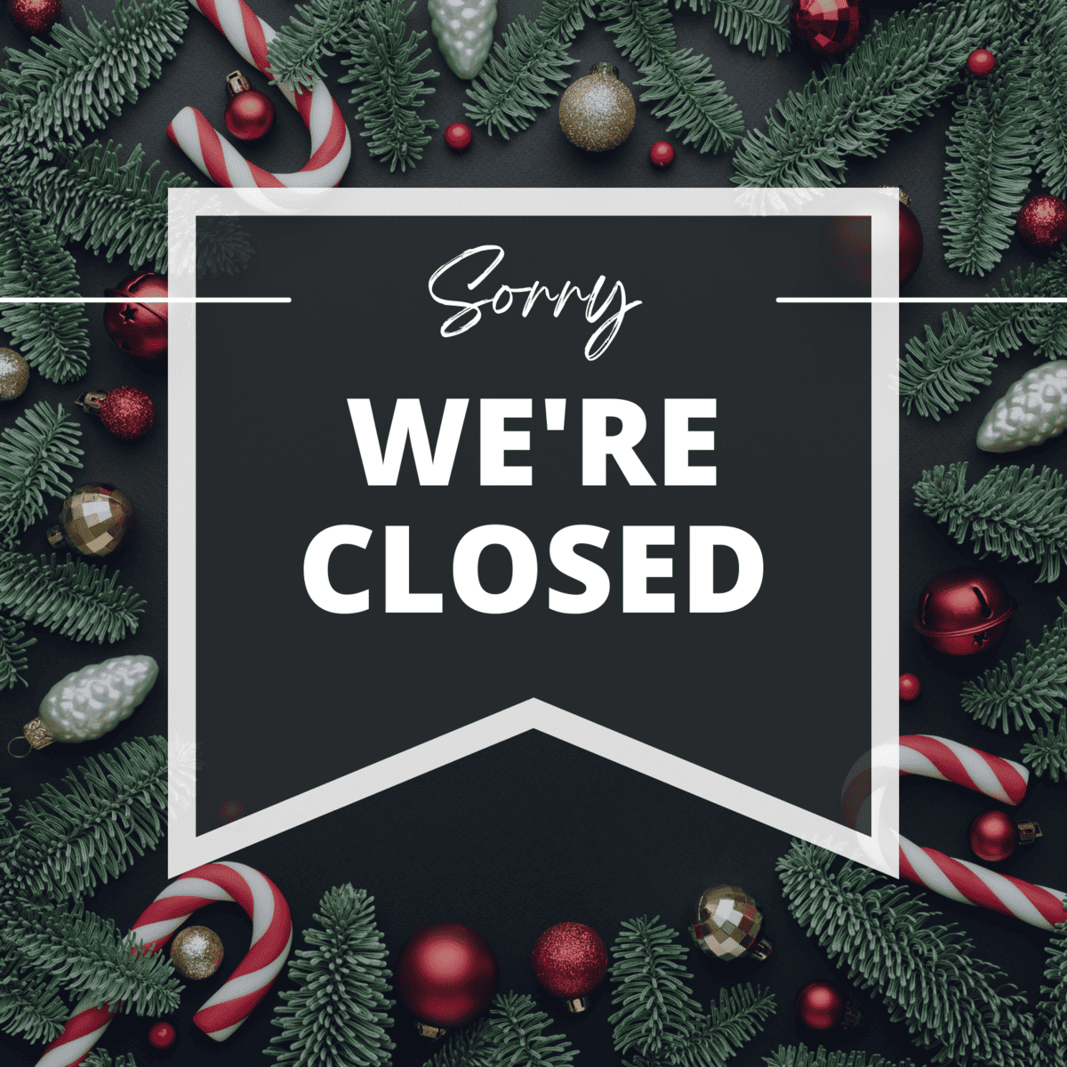 Free Printable Closed For Christmas Sign Template - A Sparkle Of inside Free Printable Closed Signs