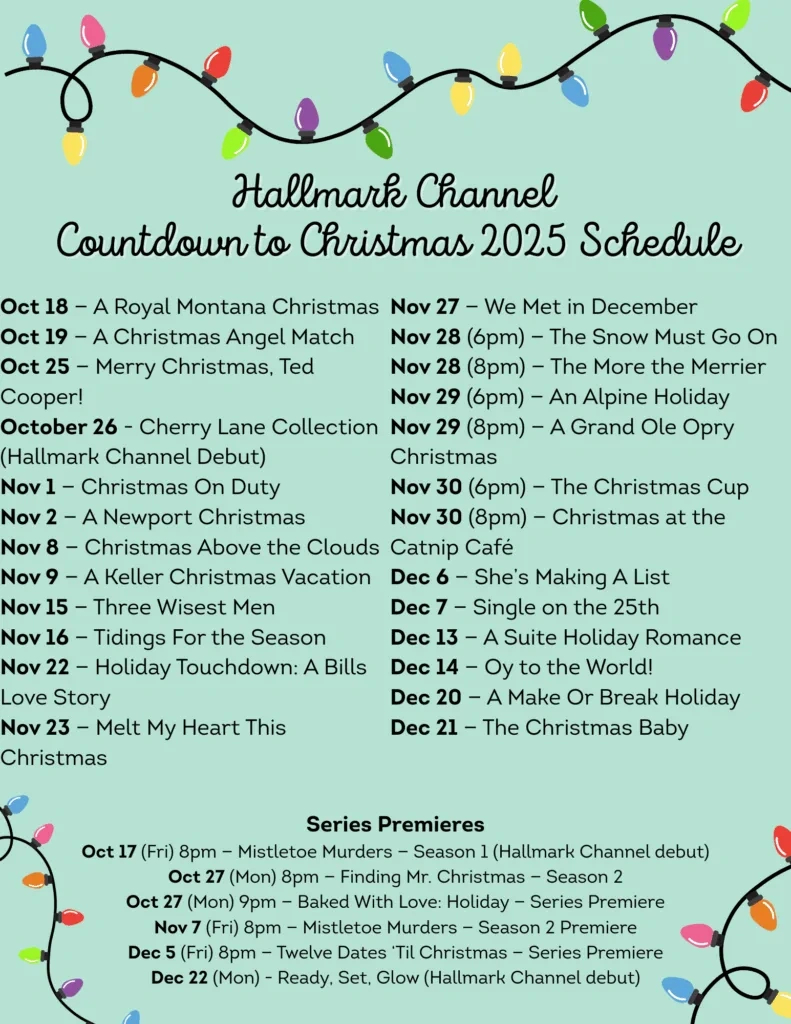 Free Printable Countdown To Christmas 2025 Schedule - Girls Gone in Christmas Schedule Printable