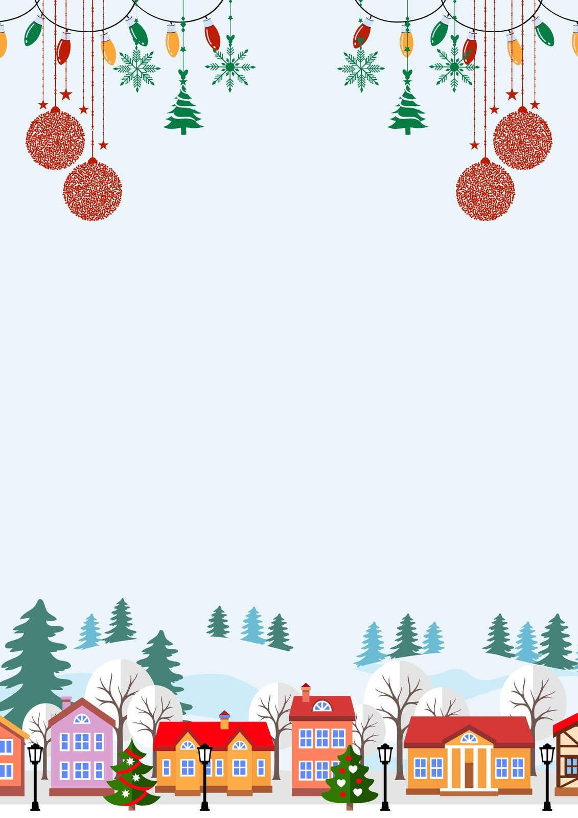 Free, Printable, Customizable Christmas Flyer Templates | Canva inside Christmas Background Free Printable