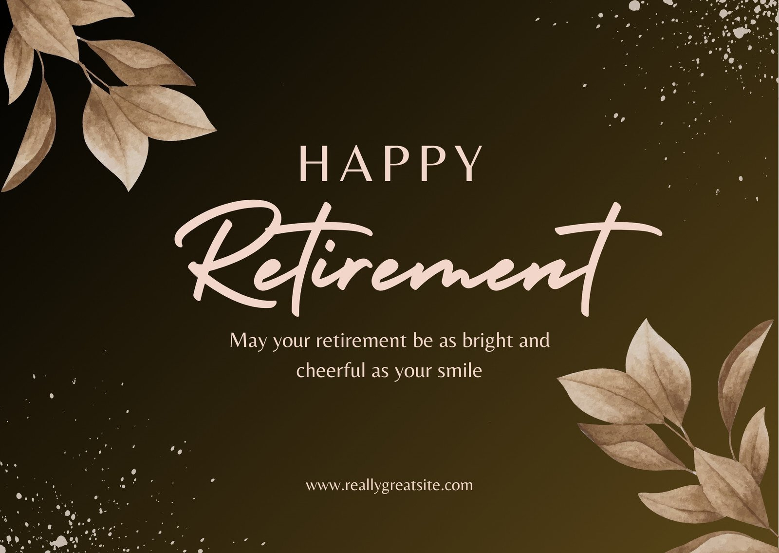 Free Printable, Customizable Retirement Card Templates | Canva with Free Printable Happy Retirement Banner