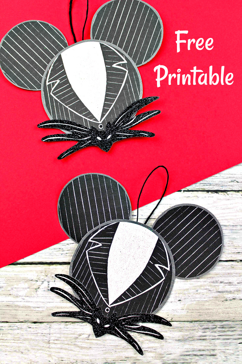 Free Printable Diy Jack Skellington Ornament Craft - Mama Likes This for Printable Nightmare Before Christmas Decorations