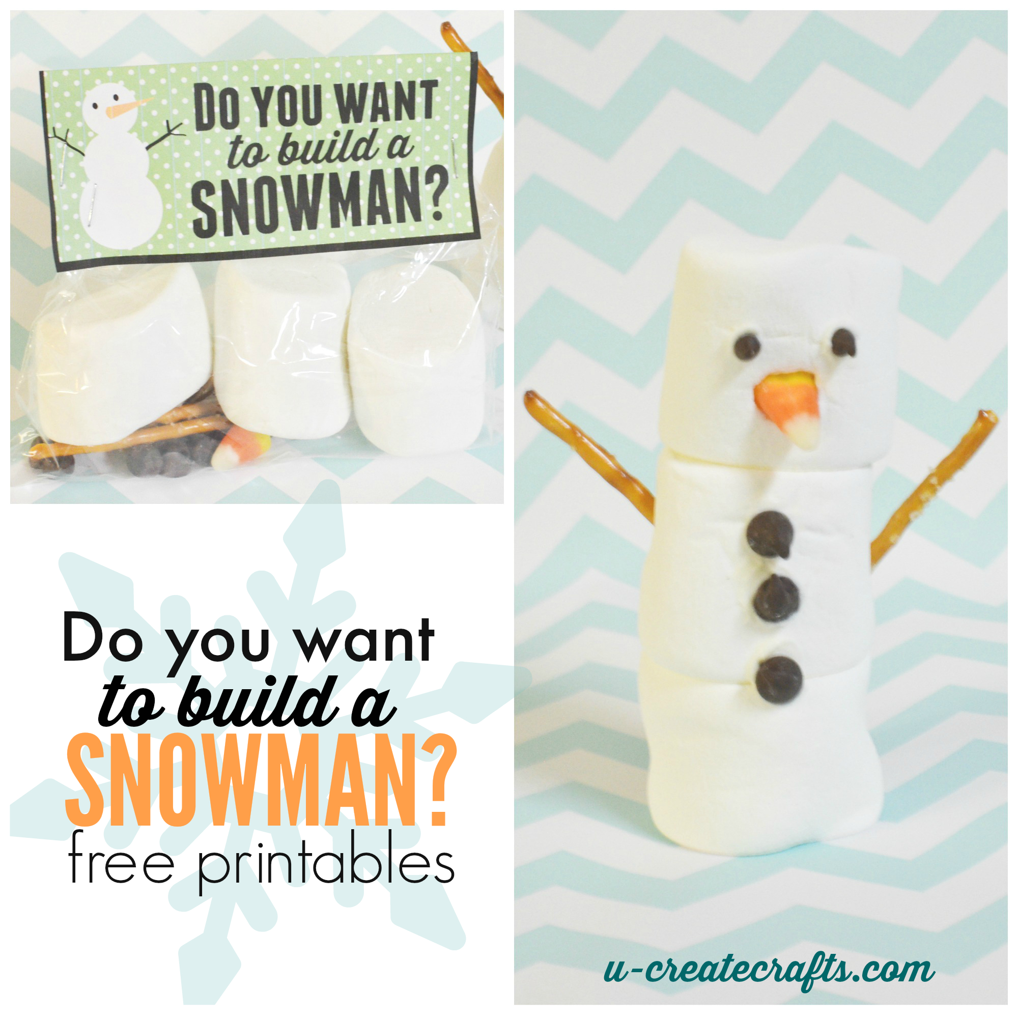 Free Printable "Do You Want To Build A Snowman" Craft Kits within Build A Snowman Kit Printable